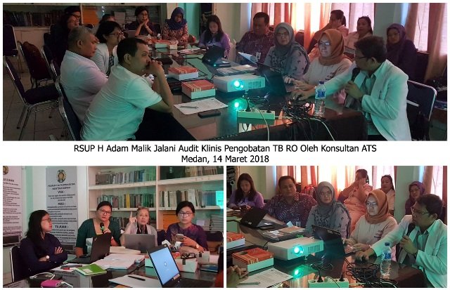 Audit Klinis Pengobatan TB RO di RSUP HAM, 14 Maret 2018