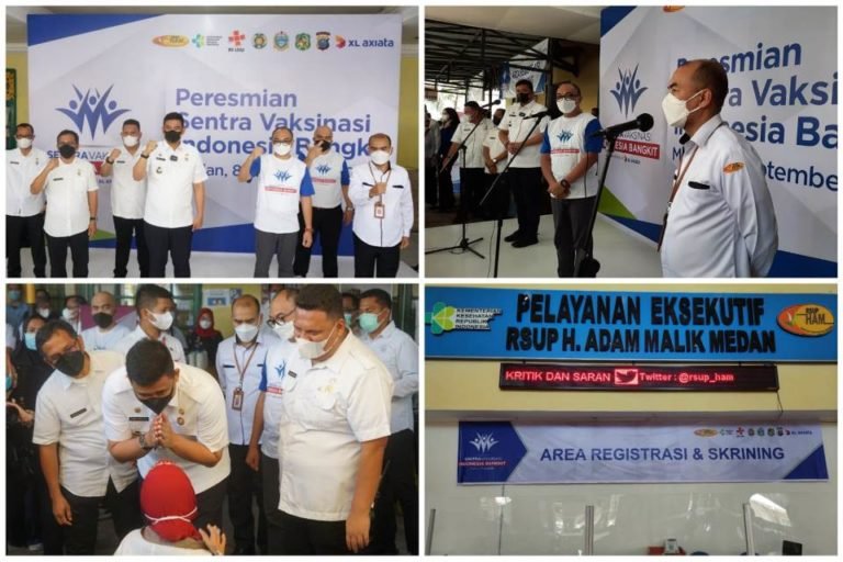 2021-09-08 Wali Kota Medan dan Dirut RSUP HAM Resmikan Sentra Vaksinasi COVID-19 - FOTO