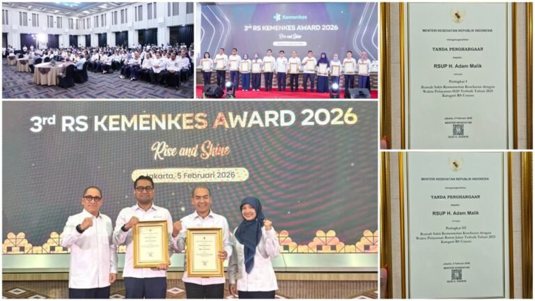 2026-02-09 Capaian Kinerja 2025, RS Adam Malik Raih 2 Penghargaan Nasional dari Kemenkes RI - FOTO