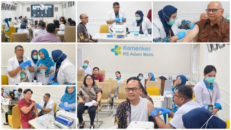 2026-04-10 Dorong Penurunan Kasus, RS Adam Malik Lakukan Imunisasi Campak Bagi Nakes - FOTO