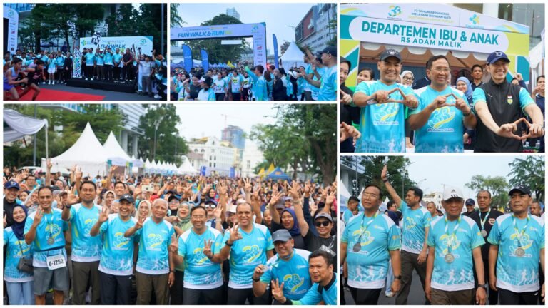2026-08-30 HUT 33 RS Adam Malik, Ribuan Warga Ikuti Lari Santai Kampanyekan Gaya Hidup Sehat - FOTO